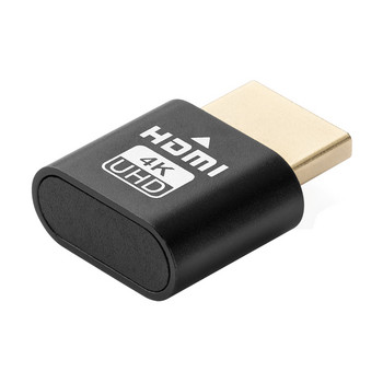 HDMI Virtual Display 4K HDMI DDC EDID Dummy Plug EDID Display Cheat Virtual Plug Προσαρμογέας HDMI Dummy Emulator για εξόρυξη Bitcoin