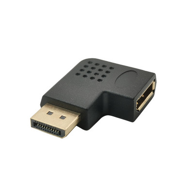 FEL LE Displayport Adapter Derékszögű DP Adapter 8k/60Hz 4K/144Hz Pass Durch 90 Grad Winkel Displayport 1,4 Konverter