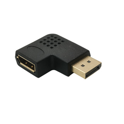 FEL LE Displayport Adapter Derékszögű DP Adapter 8k/60Hz 4K/144Hz Pass Durch 90 Grad Winkel Displayport 1,4 Konverter