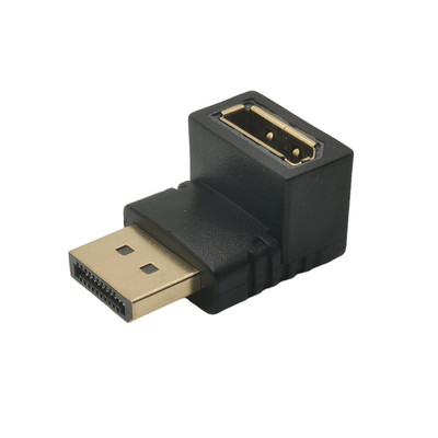 FEL LE Displayport Adapter Derékszögű DP Adapter 8k/60Hz 4K/144Hz Pass Durch 90 Grad Winkel Displayport 1,4 Konverter