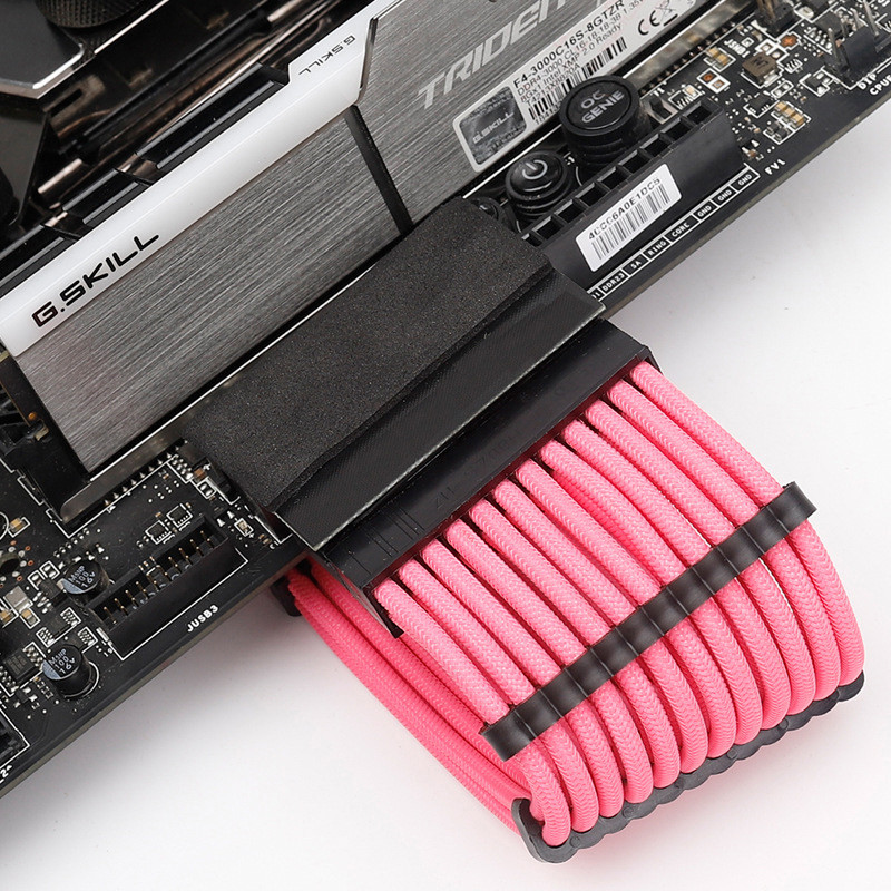 UTHAI barkácsoló számítógép-tartozékok kábelezés Számítógép alaplap ATX tápegység 24P 90 fokos elforgatás csatlakozó kormányfej