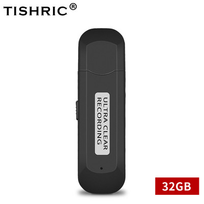 TISHRIC Professional 32GB 16GB Mini USB diktafon digitalni audio mini diktafon punjivi Gravador De Voz