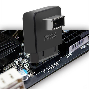 USB 3.0 Εσωτερική κεφαλίδα σε USB 3.1/3.2 Τύπος C μπροστινό Προσαρμογέας τύπου E Μετατροπέας 20 ακίδων σε 19 ακίδων για μητρική πλακέτα υπολογιστή Connector Riser