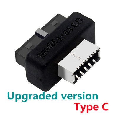 USB 3.0 вътрешен конектор към USB 3.1/3.2 тип C преден тип E адаптер 20pin към 19pin конвертор за дънна платка на компютър Конектор Riser