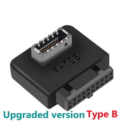 USB 3.0 вътрешен конектор към USB 3.1/3.2 тип C преден тип E адаптер 20pin към 19pin конвертор за дънна платка на компютър Конектор Riser