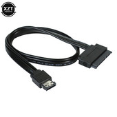 Najnoviji 50 cm Dual Power Esata Usb 5v Combo na 22pin Sata Usb kabel tvrdog diska Hot-prodajni dodaci za 2.5 3.5 tvrdi disk