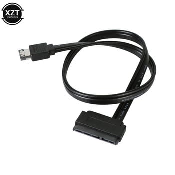 Νεότερο 50cm Dual Power Esata Usb 5v Combo To 22pin Sata Usb καλώδιο σκληρού δίσκου Hot Selling αξεσουάρ για μονάδα σκληρού δίσκου 2.5 3.5