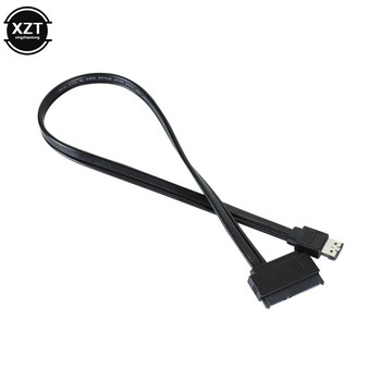 Νεότερο 50cm Dual Power Esata Usb 5v Combo To 22pin Sata Usb καλώδιο σκληρού δίσκου Hot Selling αξεσουάρ για μονάδα σκληρού δίσκου 2.5 3.5