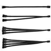 PWM ventilátor elosztó 4 tűs adapterkábel 1-től 1-ig 2 3 4 számítógép CPU hűtőventilátor elosztó PC ház ventilátor hosszabbító tápkábel