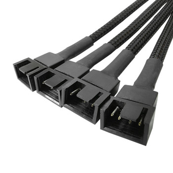 PWM вентилатор сплитер 4-пинов адаптерен кабел 1 към 1 2 3 4 компютър процесор охладител вентилатор сплитер PC шаси вентилатор удължител захранващ кабел