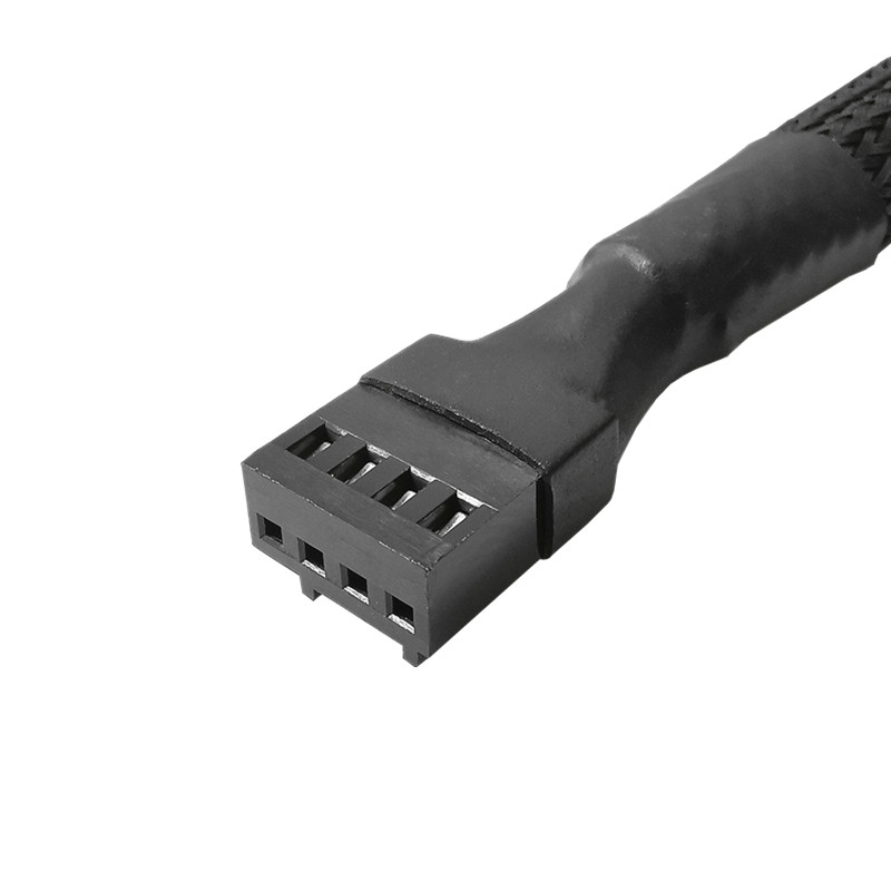 PWM ventilátor elosztó 4 tűs adapterkábel 1-től 1-ig 2 3 4 számítógép CPU hűtőventilátor elosztó PC ház ventilátor hosszabbító tápkábel