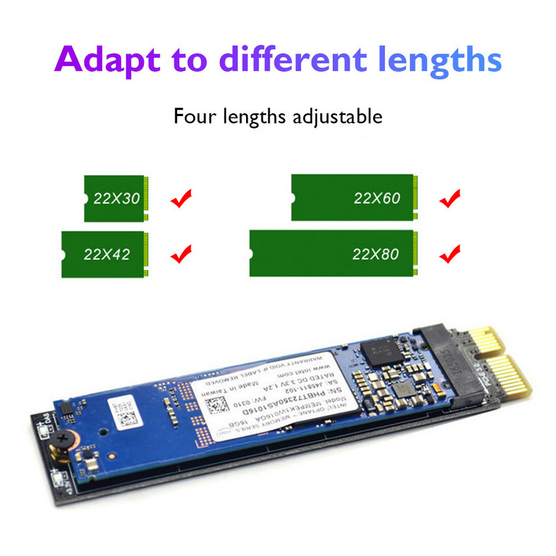 PCIE į M2 adapteris NVMe SSD M2 PCIE X1 Raiser PCI-E PCI Express M rakto jungtis palaiko 2230 2242 2260 2280 M.2 SSD visu greičiu