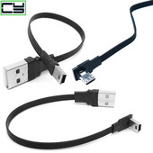 Mini USB B MICRO USBType 5 tűs dugós 90 ferde USB 2.0 apa adatkábel TELEFON
