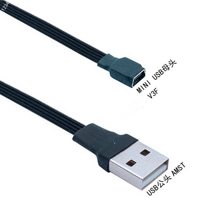 Mini USB B MICRO USBType 5 tűs dugós 90 ferde USB 2.0 apa adatkábel TELEFON