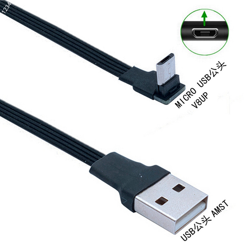 Mini USB B MICRO USBType 5 tűs dugós 90 ferde USB 2.0 apa adatkábel TELEFON
