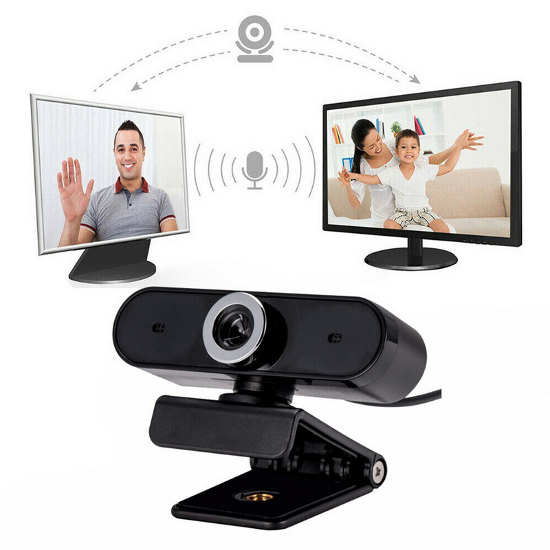 USB 360 laipsnių besisukanti interneto kamera Integruotas mikrofonas Kompiuteris nešiojamasis kompiuteris HD pasukama prisegama kamera