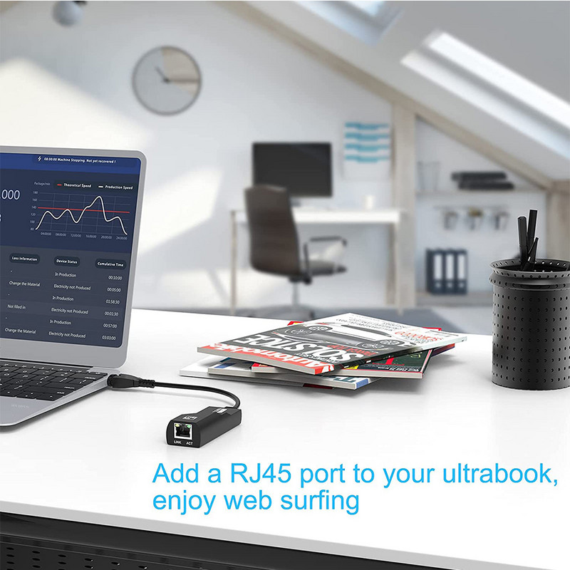 10/100/1000Mbps USB 3.0 laidinis USB TypeC To Rj45 Lan Ethernet adapterio tinklo plokštė, skirta asmeniniam kompiuteriui Macbook Windows 10 nešiojamam kompiuteriui