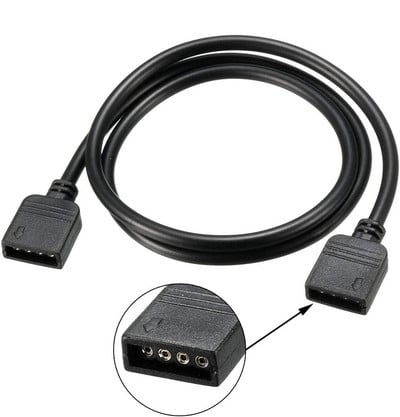 0.3M 0.5M 1M 3M 5M 3Pin 4Pin LED RGB RGBW Mascul la Mascul / Femeie la Femeie Cablu conector de extensie cu ace
