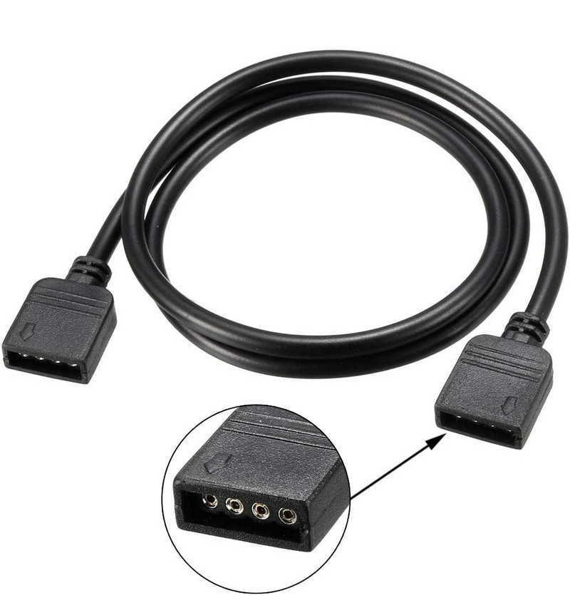 0.3M 0.5M 1M 3M 5M 3Pin 4Pin LED RGB RGBW Mascul la Mascul / Femeie la Femeie Cablu conector de extensie cu ace