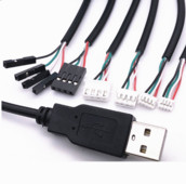 USB į 1.25/PH2.0/XH2.54-4P DuPont adapterio ilgintuvas Jutiklinio ekrano kabelis USB terminalo duomenų kabelis