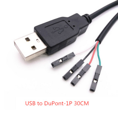 USB į 1.25/PH2.0/XH2.54-4P DuPont adapterio ilgintuvas Jutiklinio ekrano kabelis USB terminalo duomenų kabelis