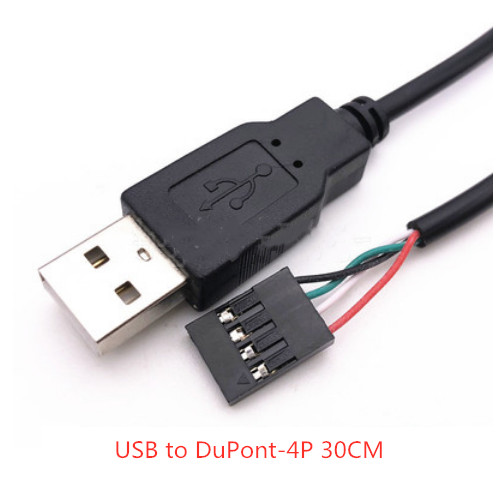 USB į 1.25/PH2.0/XH2.54-4P DuPont adapterio ilgintuvas Jutiklinio ekrano kabelis USB terminalo duomenų kabelis