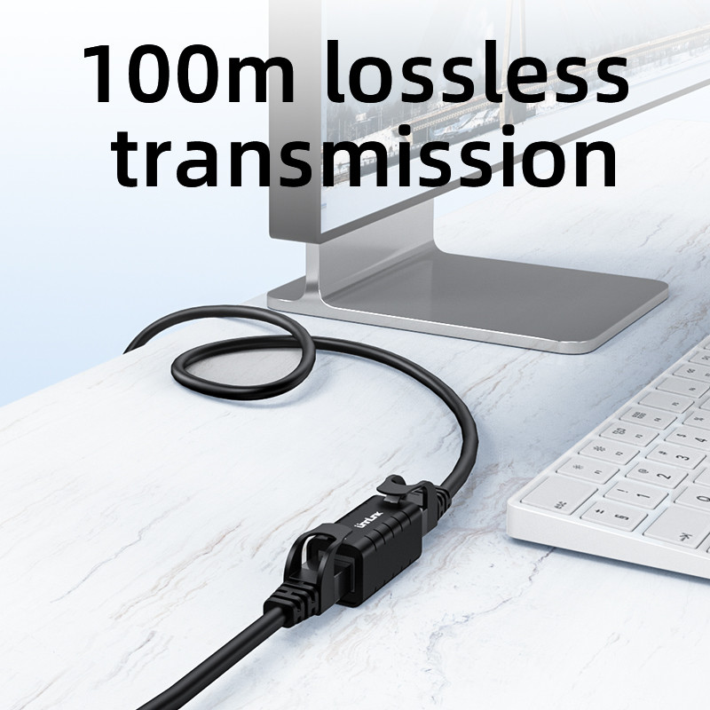 Unnlink RJ45 konektor Anti-Lightning Network Extender Ethernet adapter Gigabit 100 metara za Cat7 Cat6 Cat5e kabel