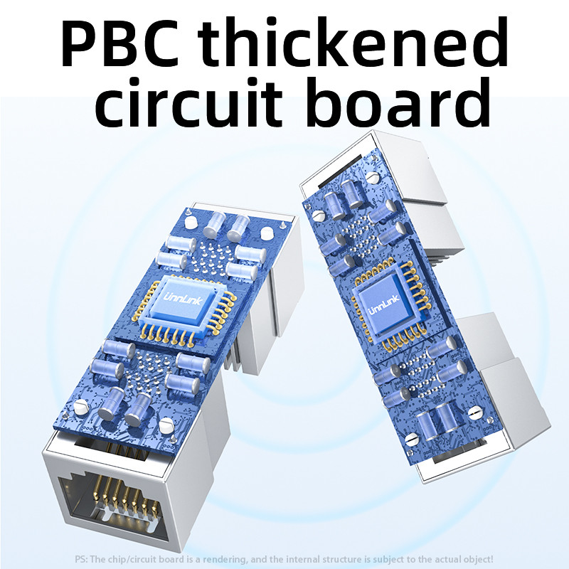 Unnlink RJ45 konektor Anti-Lightning Network Extender Ethernet adapter Gigabit 100 metara za Cat7 Cat6 Cat5e kabel