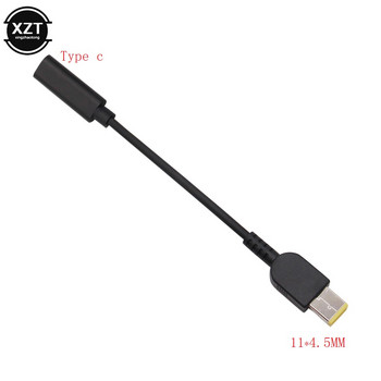 USB 3.1 Type C женски към квадратен 5.5*2.5 4.0 1.35 1.7 4.5 3.0 mm Jack DC PIN щепсел за Asus DELL Hp PC лаптоп захранващ адаптер кабел