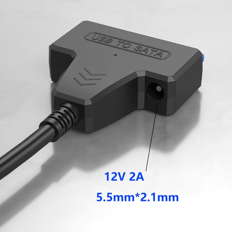 Sata na USB tvrdi disk vanjski adapter s napajanjem 12V 2A za 3,5 2,5 inčni tvrdi disk SSD konektor USB3.0 na SataIII kabel 22 Pin