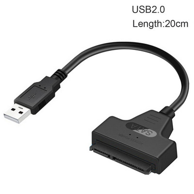 Cablu ATA 3 Adaptor Sata la USB 6Gbps pentru hard disk extern SSD HDD de 2,5 inchi Cablu Sata III de 22 pini