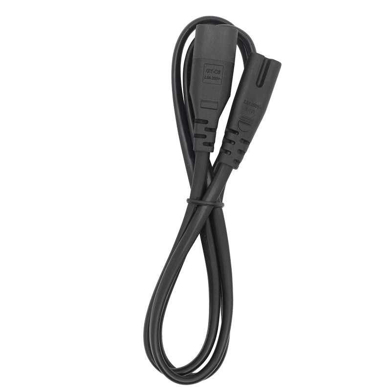 1 buc IEC 320 2-Pin C7 mamă la C8 masculin Figura 8 cablu de extensie adaptor de alimentare