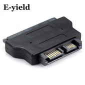 SATA22 Pin-13Pin Slimline SATA Adapter 7+15 Serial ATA Aljzat 7+6 Apa Adapterek Csatlakozó átalakító