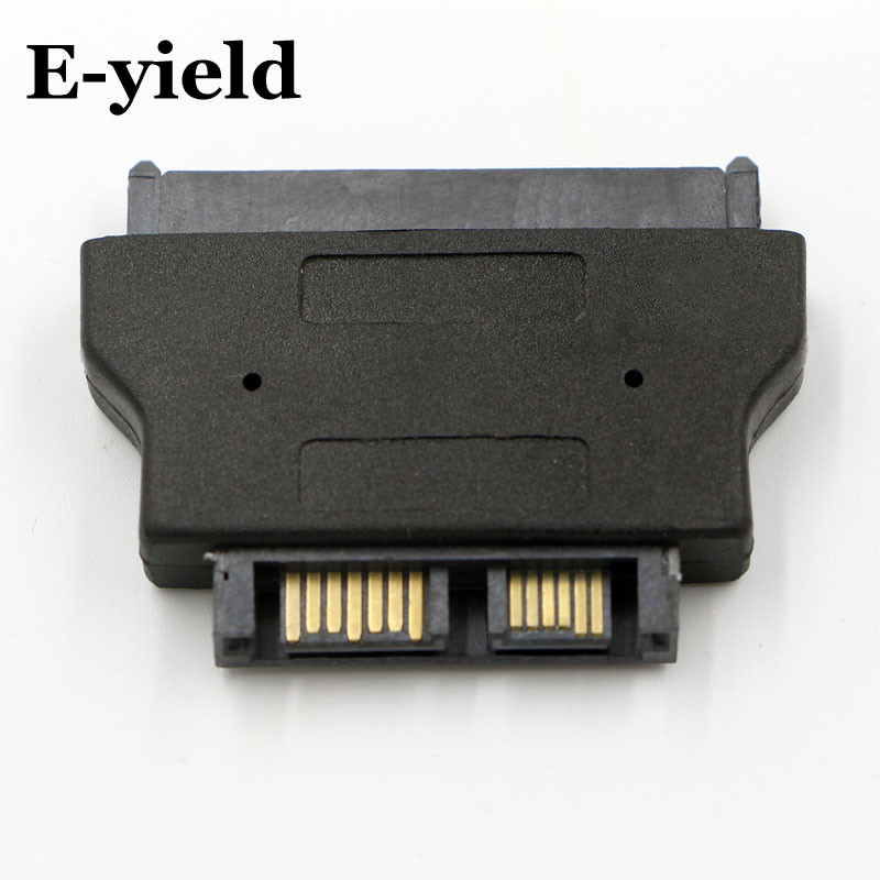 SATA22 Pin-13Pin Slimline SATA Adapter 7+15 Serial ATA Aljzat 7+6 Apa Adapterek Csatlakozó átalakító