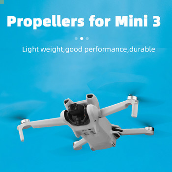 Ανταλλακτικά 2 ζεύγη Drone Propeller Ανταλλακτικά PC Props Blade Wing Fans Αντικατάσταση με αξεσουάρ κατσαβιδιού για DJI Mini 3