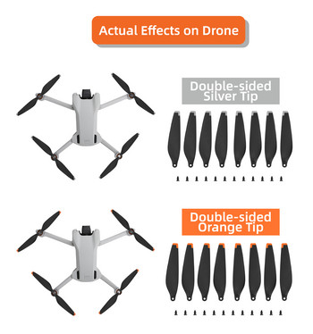 Για DJI Mini 3 Propeller Replacement Blade Props Ελαφρύς ανεμιστήρες φτερών DJI Mini 3 Drone αξεσουάρ