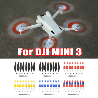 DJI Mini 3 dzenskrūves nomaiņas lāpstiņas balstiem Viegliem spārnu ventilatoriem DJI Mini 3 dronu piederumiem