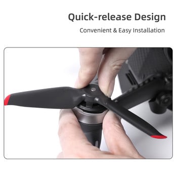 1/2/3/5 Portable Drone Propeller Quadcopter Press Type Propellers Aircraft Lightweight Accessories Αντικατάσταση για DJI FPV Red