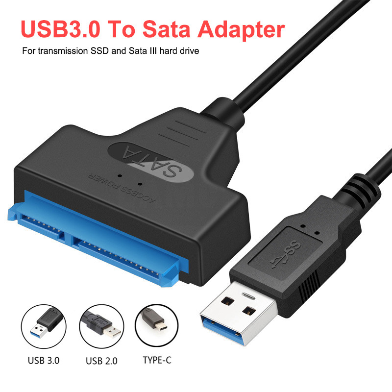 USB SATA 3 Καλώδιο Sata σε USB 3.0 Προσαρμογέας Καλώδια Υπολογιστή Υποδοχές Καλώδιο Sata σε Τύπο C Υποστήριξη Σκληρός Δίσκος Ssd 2,5 ιντσών HDD