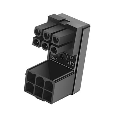 Adaptor PSU VGA Cap cot GPU Conector servodirecție PCI-E 6Pin 8Pin Rotire la 180 de grade pentru desktop Graphics Placă video GPU