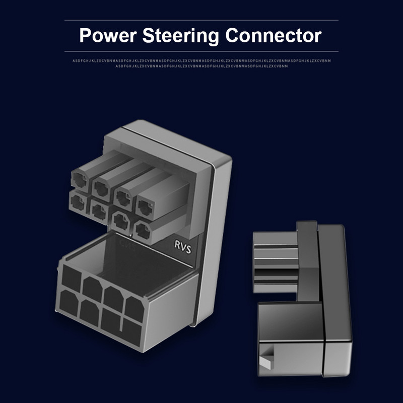 Adaptor PSU VGA Cap cot GPU Conector servodirecție PCI-E 6Pin 8Pin Rotire la 180 de grade pentru desktop Graphics Placă video GPU