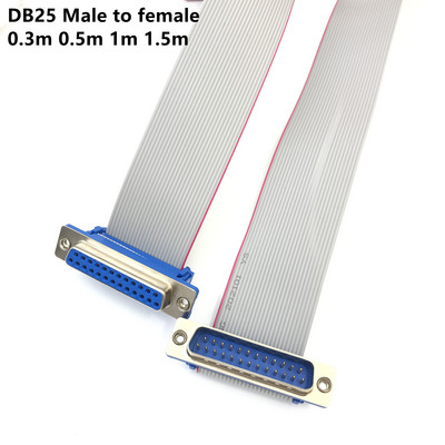 1PCS 20CM 50CM 1M DB25 МЪЖКИ към ЖЕНСКИ/МЪЖКИ КЪМ МЪЖКИ/ЖЕНСКИ КЪМ ЖЕНСКИ КАБЕЛ D-Sub адаптер за конектор за сериен порт Удължителен кабел