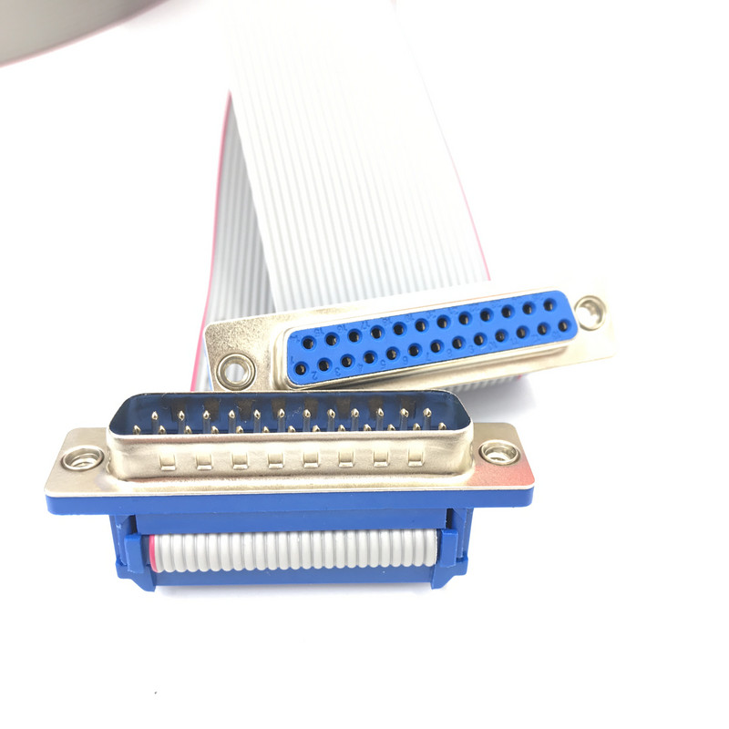 1BUC CABLU 20CM 50CM 1M DB25 MASCUL LA FEMEI/MASCUL LA MASCUL/FEMEI LA FEMEIE CABLU adaptor conector port serial D-Sub Cablu prelungitor