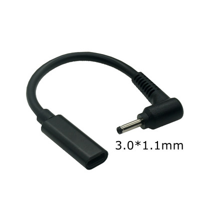 1Pc USB Type C ženski na DC konektor Adapter PD Punjač Napajanje Punjač Kabel za pretvaranje za Lenovo HP Samsung Dell prijenosno računalo