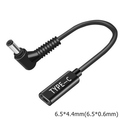 1Pc USB Type C ženski na DC konektor Adapter PD Punjač Napajanje Punjač Kabel za pretvaranje za Lenovo HP Samsung Dell prijenosno računalo
