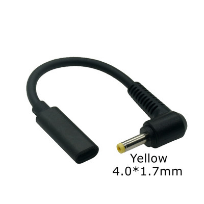1Pc USB Type C ženski na DC konektor Adapter PD Punjač Napajanje Punjač Kabel za pretvaranje za Lenovo HP Samsung Dell prijenosno računalo