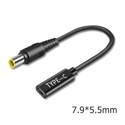 1Pc USB Type C ženski na DC konektor Adapter PD Punjač Napajanje Punjač Kabel za pretvaranje za Lenovo HP Samsung Dell prijenosno računalo