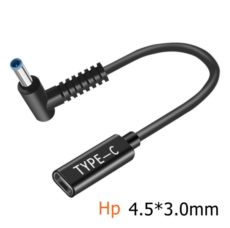1Pc USB Type C ženski na DC konektor Adapter PD Punjač Napajanje Punjač Kabel za pretvaranje za Lenovo HP Samsung Dell prijenosno računalo