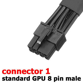 Dual Mini 6 Pin to 8 Pin PCI Express Video Card Power Adapter Кабел с ръкав за Mac Pro Tower/Power Mac G5 15-инча