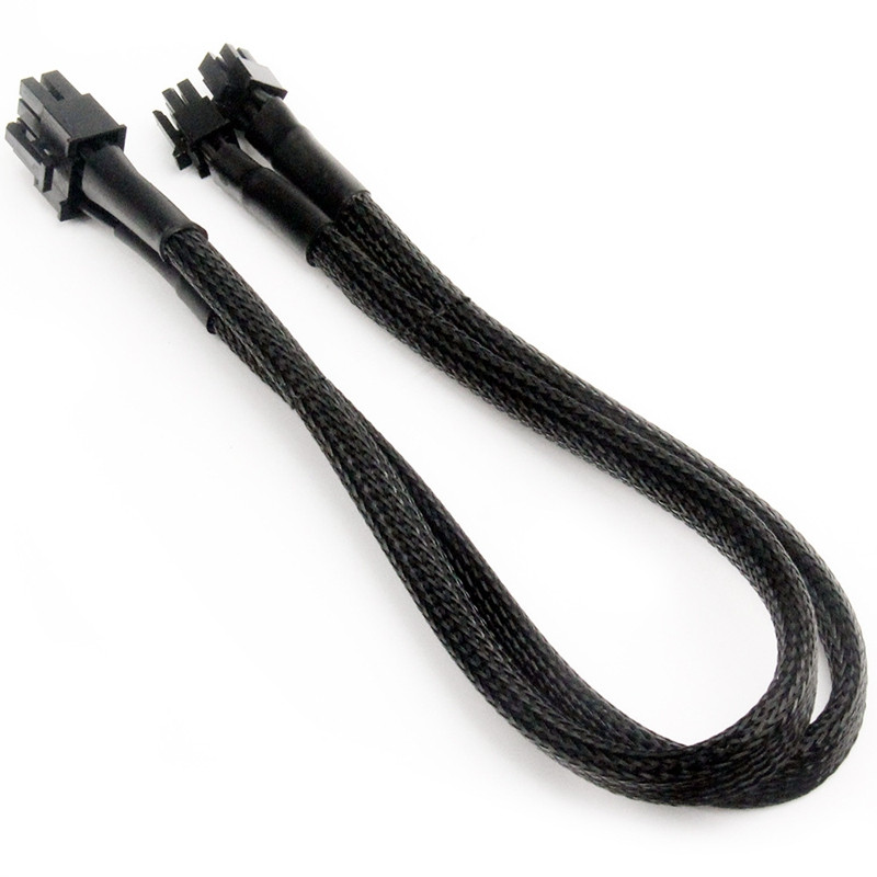 Dual Mini 6 kontaktu līdz 8 kontaktu PCI Express videokartes barošanas adaptera piedurknes kabelis Mac Pro Tower/Power Mac G5 15 collu